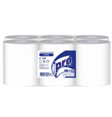 Бумажные полотенца PROtissue Lite 1 слой, 275 м, без перфорации, белые. 6 рулонов, Сяський ЦБК С195