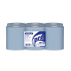 Бумажные полотенца PROtissue Premium 2 слоя, 150 м, без перфорации, синие. 6 рулонов, диаметр втулки 3,8 см, Сяський ЦБК С440