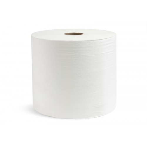 Бумажные полотенца НРБ П 2-400\Н 24,0 2-х слойные, 2 рулона, 400 м, 1143 листа, белые, арт 270240