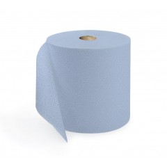 Бумажные полотенца Belux PRO двухслойные, 350 м, 1167 листов (33x30 см), синие. 2 рулона