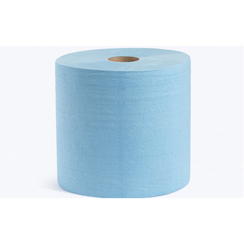 Бумажные полотенца НРБ П 2-350\h 24 2-х слойные, 2 рулона, 350 м, 1000 листов, синие, арт 270235