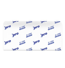 Бумажные полотенца PROtissue Comfort V сложения 1 слой, 250 листов / 25 гр (21x22 см), белые. 20 пачек Сясьский ЦБК С192