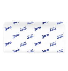 Бумажные полотенца PROtissue Premium V сложения 2 слоя, 200 листов (21x22 см), белые. 20 пачек Сясьский ЦБК С197