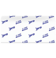 Бумажные полотенца PROtissue Premium V сложения 3 слоя, 180 листов / 16 гр (21x22 см), белые. 20 пачек Сясьский ЦБК С388