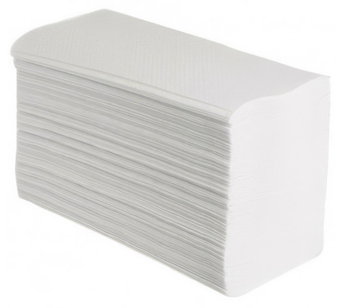 Бумажные полотенца PROtissue V сложения 1 слой, 200 листов / 20 гр (21x22 см), белые. 20 пачек Сясьский ЦБК С394