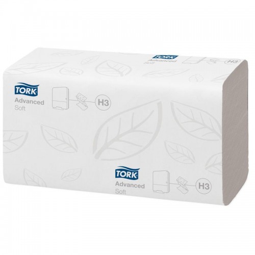 Бумажные полотенца Tork Universal Singlefold (H3) ZZ сложения 2-х слойные, 20 пач, 200 листов (23x23 см), белые, арт 290184