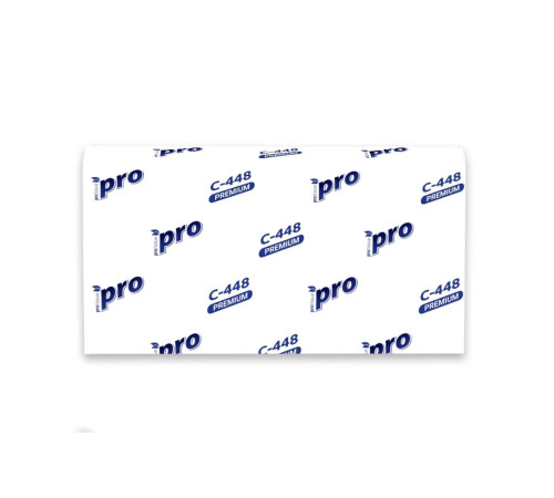 Бумажные полотенца PROtissue Premium W сложения 3 слоя, 120 листов / 16 гр (21,5х32 см), белые, 21 пачка, Сяський ЦБК С448