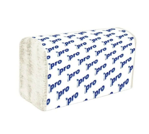 Бумажные полотенца PROtissue Z сложения 2 слоя, 200 листов / 16 гр (20,8х24 см), белые, 21 пачка, Сяський ЦБК С468