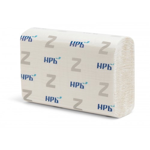 Бумажные полотенца НРБ 1-200\35 Z сложения 1-слойные, 20 пач, 200 листов (21x22.8 см), белые, арт 25Z112