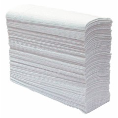 Бумажные полотенца Комфорт Z сложения двухслойные, 200 листов (22x23 см), белые. 20 пачек Бумага-Опт 01-240