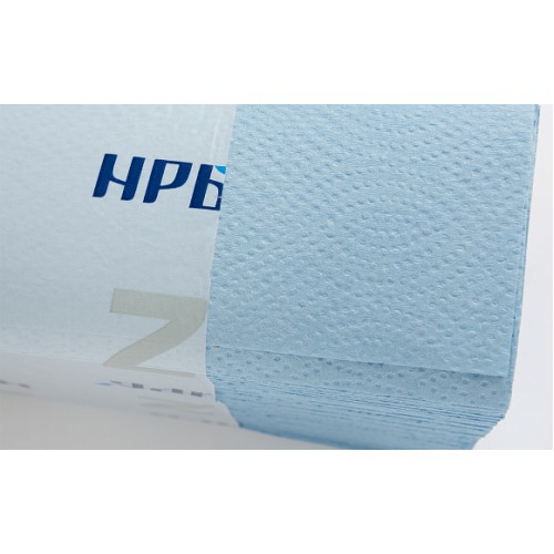 Бумажные полотенца НРБ 2-190\18 Z сложения 2-х слойные, 20 пач, 190 листов (21x22.8 см), синие, арт 25Z245