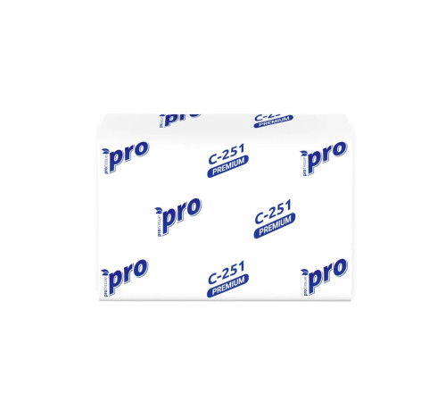Салфетки бумажные PROtissue Premium, 2 слоя, 200 листов, 16x21 см, 20 пачек в упаковке, белые, Сясьский ЦБК С251