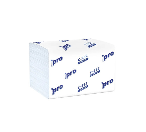 Салфетки бумажные PROtissue Premium, 1 слой, 200 листов, 16x21 см, 20 пачек в упаковке, белые, Сясьский ЦБК С252