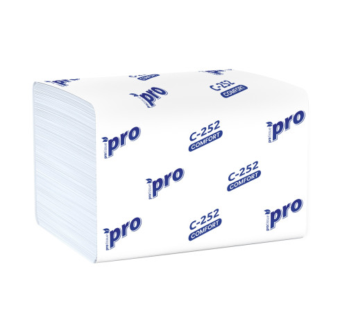 Салфетки бумажные PROtissue Premium, 1 слой, 200 листов, 16x21 см, 20 пачек в упаковке, белые , Сясьский ЦБК С252