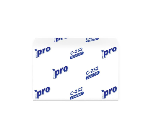 Салфетки бумажные PROtissue Premium, 1 слой, 200 листов, 16x21 см, 20 пачек в упаковке, белые, Сясьский ЦБК С252