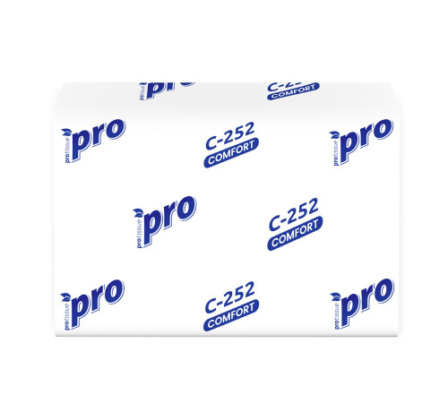 Салфетки бумажные PROtissue Premium, 1 слой, 200 листов, 16x21 см, 20 пачек в упаковке, белые , Сясьский ЦБК С252