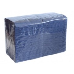 Салфетки бумажные столовые, 1-слойные, 400 листов, 24x24 см, пачек в упаковке, синие Россия 1889616