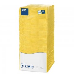 Салфетки бумажные 1-слойные, 500 листов, 25x25 см, 6 пачек в упаковке, желтые Tork 470116