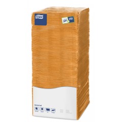 Салфетки бумажные Tork, 1-слойные, 500 листов, 25x25 см, 6 пачек в упаковке, оранжевые