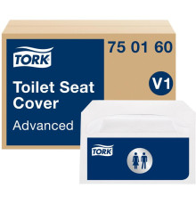 Tork 750160 Advanced V1 Одноразовые покрытия на унитаз (20 упаковок в коробке)