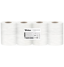 Туалетная бумага Veiro Professional Premium 3 слоя, 8 рулонов, 20 м, 160 листов (9.5x12.5 см), белая Сыктывкар Тиссью Груп T309