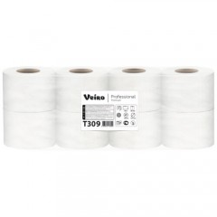 Туалетная бумага Veiro Professional Premium 3-х слойная, 8 рулонов, 20 м, 160 листов (9.5x12.5 см), белая