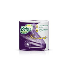 Туалетная бумага Belux Standart 2 слоя, 4 рулона, 14 м, 120 листов (11.5x9.1 см), белая Семья и комфорт 274419