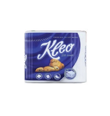 Туалетная бумага Kleo Silk Touch 4 слоя, 4 рулона, 146 листов, белая Сясьский ЦБК C200