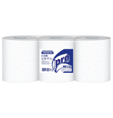 Туалетная бумага PROtissue Premium 2 слоя, 6 рулонов, 300 м, 1364 листа (10,5х22 см), белая, втулка 6 см, Сясьский ЦБК С348