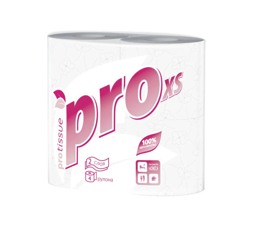 Туалетная бумага PROtissue Premium 2 слоя, 96 рулонов, 18 м, 144 листа (9,6х12,5 см), белая, втулка 4,5 см, Сясьский ЦБК С177