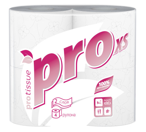 Туалетная бумага PROtissue Premium 2 слоя, 96 рулонов, 18 м, 144 листа (9,6х12,5 см), белая, втулка 4,5 см, Сясьский ЦБК С177
