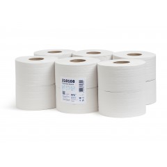 Туалетная бумага НРБ ТБ 1-200 1-слойная, 12 рулонов, 200 м, белая