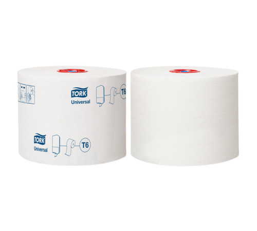 Tork 127540 Туалетная бумага Universal Mid-size (T6) 1 слой, 27 рулонов, 135 м, белая Tork 127540 Туалетная бумага Universal Mid-size (T6) 1 слой, 27 рулонов, 135 м, белая