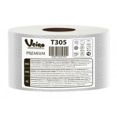 Туалетная бумага Veiro Professional Premium 2-х слойная, 12 рулонов, 170 м, 1360 листов (9.5x12.5 см), белая Сыктывкар Тиссью Груп T305