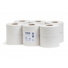 Туалетная бумага ТБ 1-150 1-слойная, 12 рулонов, 150 м, серый НРБ-Групп 210119