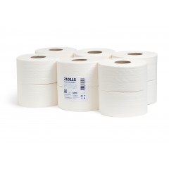 Туалетная бумага ТБ 1-190 1-слойная, 12 рулонов, 190 м, 1520 листов НРБ-Групп 210115