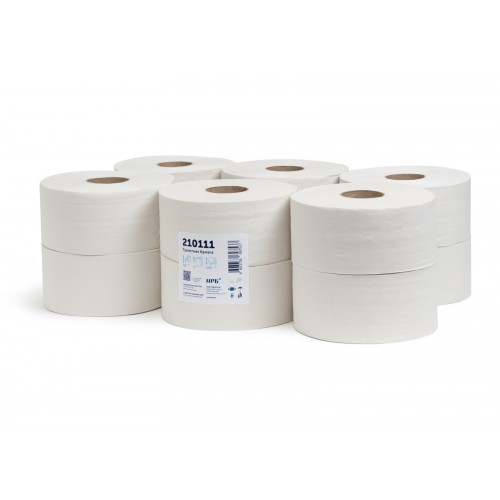 Туалетная бумага НРБ ТБ 1-250 1-слойная, 12 рулонов, 250 м, серый, арт 210111