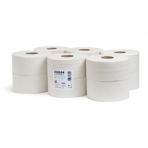 Туалетная бумага НРБ ТБ 1-300 1-слойная, 12 рулонов, 300 м, серый, арт 210104