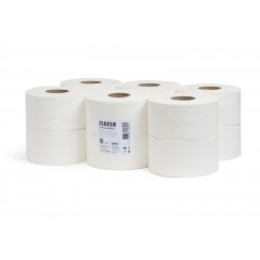 Туалетная бумага ТБ 2-120 2-х слойная, 12 рулонов, 120 м, 960 листов, белая НРБ-Групп 210218