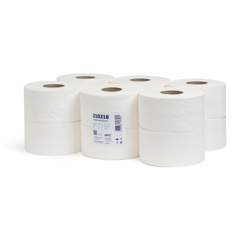 Туалетная бумага НРБ ТБ 2-120 2-х слойная, 12 рулонов, 120 м, 960 листов, белая, арт 210218