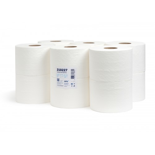 Туалетная бумага НРБ TБ 2-200\h13,5 2-х слойная, 12 рулонов, 200 м, 1250 листов, белая, арт 210227