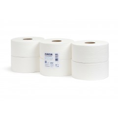 Туалетная бумага ТБ 2-240 2-х слойная, 6 рулонов, 240 м, 1920 листов, белая НРБ-Групп 210216