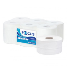 Туалетная бумага FOCUS MINI JUMBO, 2 слоя, Белая, 170 м, 12 рулонов 100065/5036904