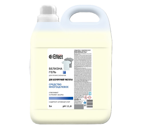 Универсальное средство с комплексным действием Белизна-гель EFFECT Super, 5 л, Effect 26504 1/2