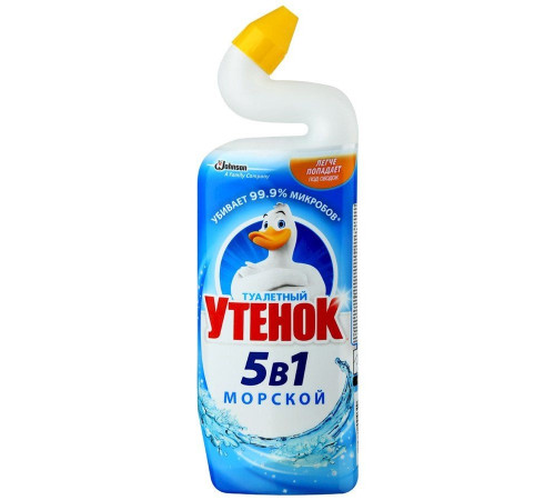 Туалетный утёнок 5 в 1 средство чистящее для унитаза, 500 мл Россия ТУ-51\5 Туалетный утёнок 5 в 1 средство чистящее для унитаза, 500 мл Россия ТУ-51\5