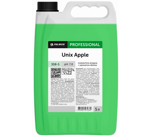Освежитель воздуха бактерицидный с ароматом яблока Pro-brite UNIX Apple 308-5, 5 л