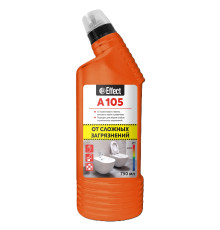 Чистящее средство для сложных загрязнений санузлов Альфа 105, 0,75 л, Effect 26220 1/14