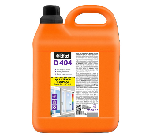 Чистящее средство универсальное для стекол и зеркал Дельта 404, 5 л Effect 25688 1/2