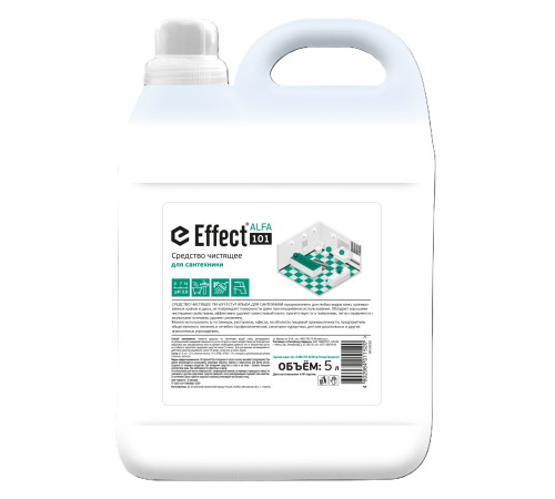 Чистящее средство для сантехники Альфа 101 5 л, Effect 13113-5