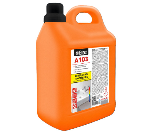Чистящее средство для удаления налёта и ржавчины Альфа 103, 5 л, Effect 26596 1/2